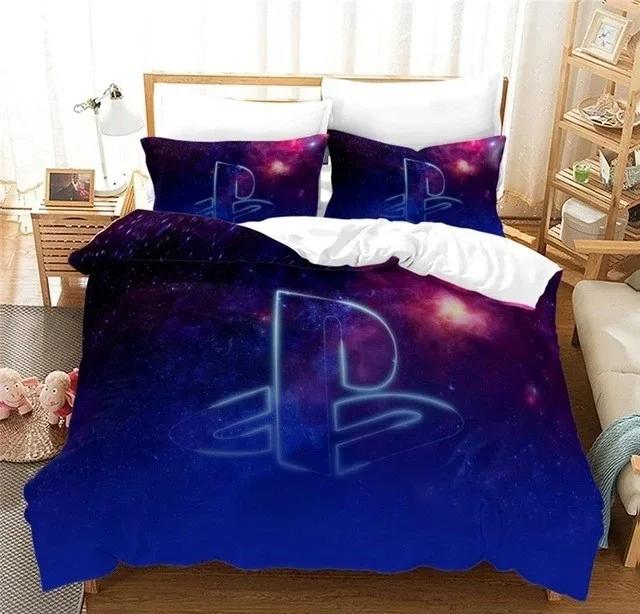 

Gamer Gamepad Beding Set Game Children Kids Comfortable Quilt Cover Color Soft Duvet Cover Set Custom Bed Linen With Pilowcase For Young Boys Gift 120*200cm Single