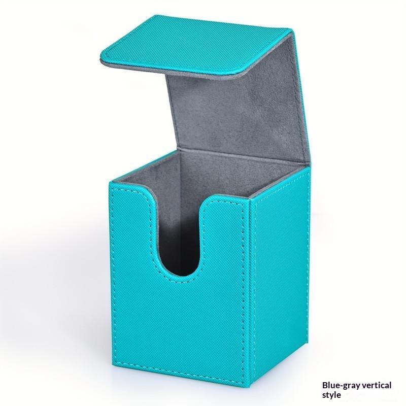 Card Deck Box Pu Leather Trading Card Case Magnetic Storage Holder Fits 100+ Sleeved Cards For Tcg Ccg Game Cards Organizer