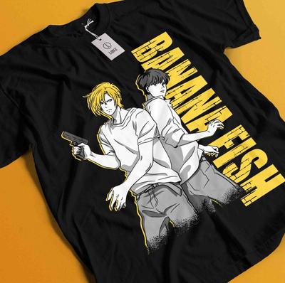Banana Fish T-Shirt Ash Lynx Eiji Okumura Card Anime Shirt Manga Unisex Tshirt