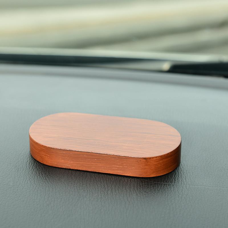 

Resin Car Dashboard Ornament With Wooden Oval Base For Modern Decor Style A