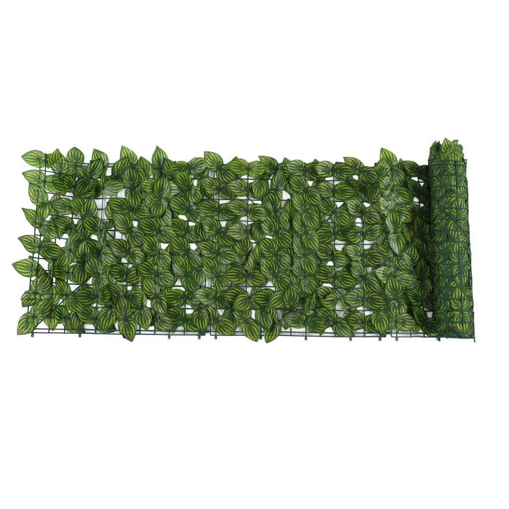 Faux Leaf Hedge Simulation Prevent Leaves Falling Off Decorative Artificial Fence Screen for