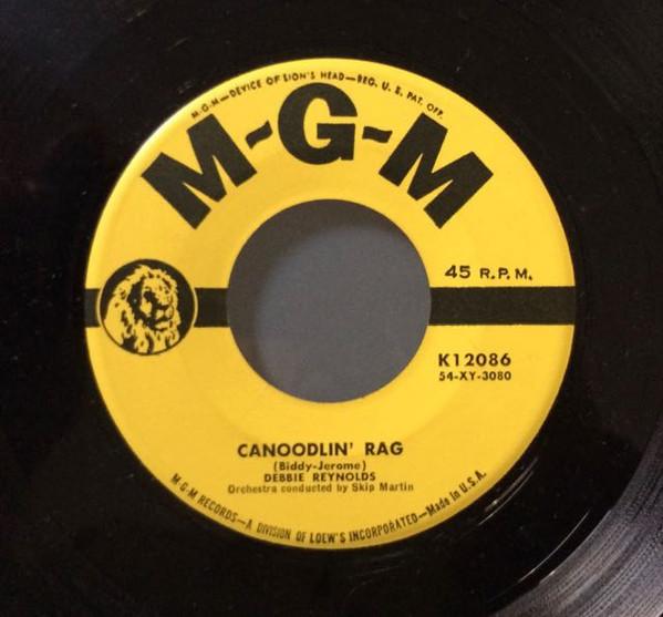 

7inch Record DEBBIE REYNOLDS - Canoodlin Rag / The Tender Trap K12086 MGM 1955 US Pop Used