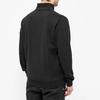 Stone Island Stand Collar Half Zip Long Sleeve Hoodie Men hoodies Black 741561951-V0029