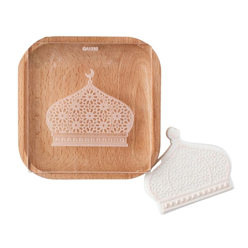 Plastic Biscuit Molds Cookie Stamp Tower Moon Pattern Cookie Cutter DIY Fondants Cake Molds Kitchen Pastries Bakewares