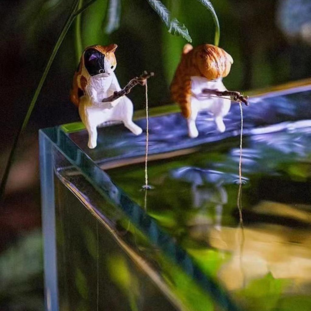 A Fishing Ornament Holding A Fishing Rod 7PC