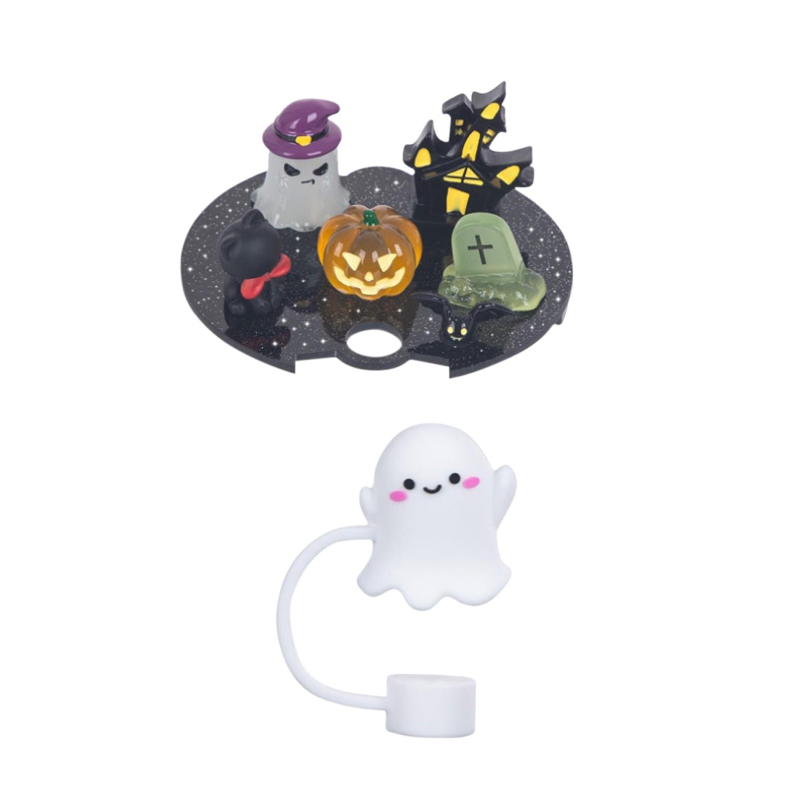 

Фиксированная табличка на крышке для чашки 40 унций Micro L с 10-миллиметровым силиконовым чехлом для соломинки, этикетка на крышке для крышки для чашки HalloweenDIY, подходит для 40 унций One Size