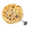 8N24 Watch Movement Golden Alloy Automatic Hollow Out Watch Replacement Movement Part
