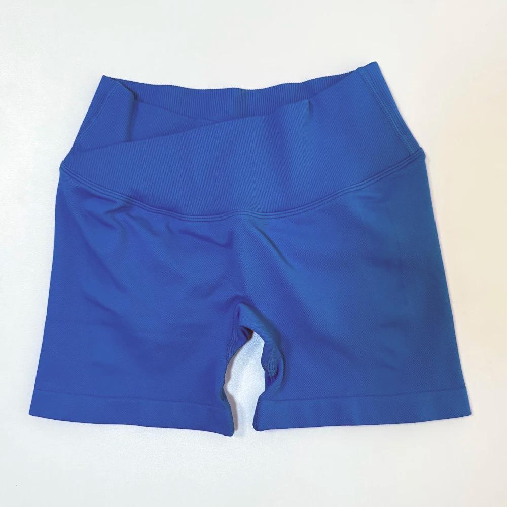 Women's High Waist Hip Lifting Yoga Shorts - European/American, Seamless, Three-Quarter Length, Perfect for Summer Sports