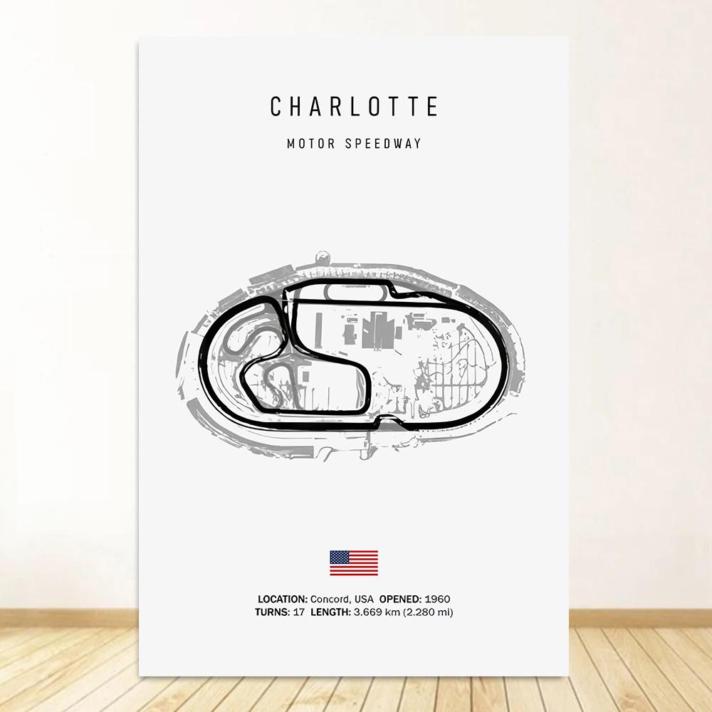 Classic Black And White Vintage Wall Art Formula 1 Imola Monaco Monza Circuit HD Oil On Canvas Posters And Home Decor Gifts