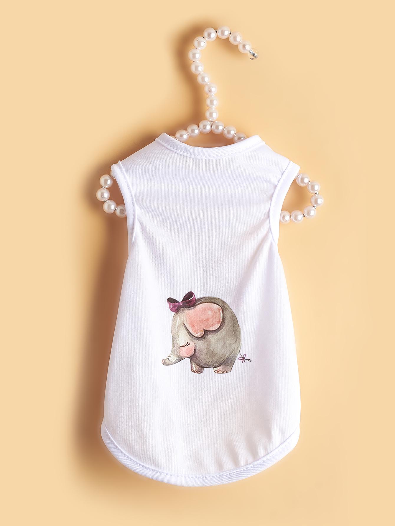 

Dog Dress Doggie Vest, Puppy Clothes for Small Medium Doggy Girl Boys, Cat Apparel Spring Summer Wear XS（old） белый