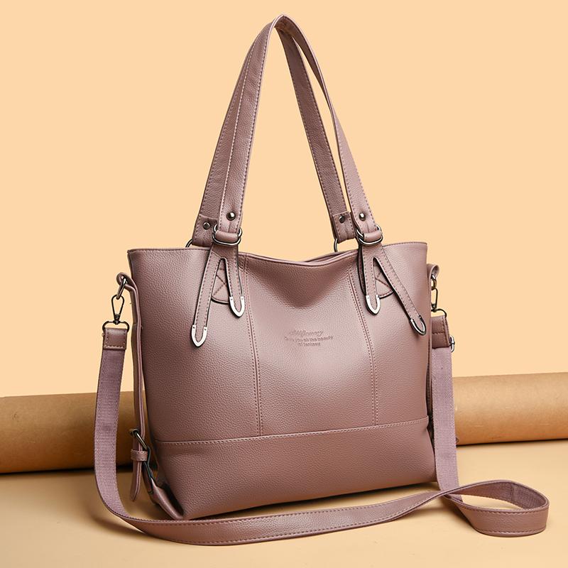 Stylish Faux Leather Shoulder Bag Women's Large Capacity Tote Bag