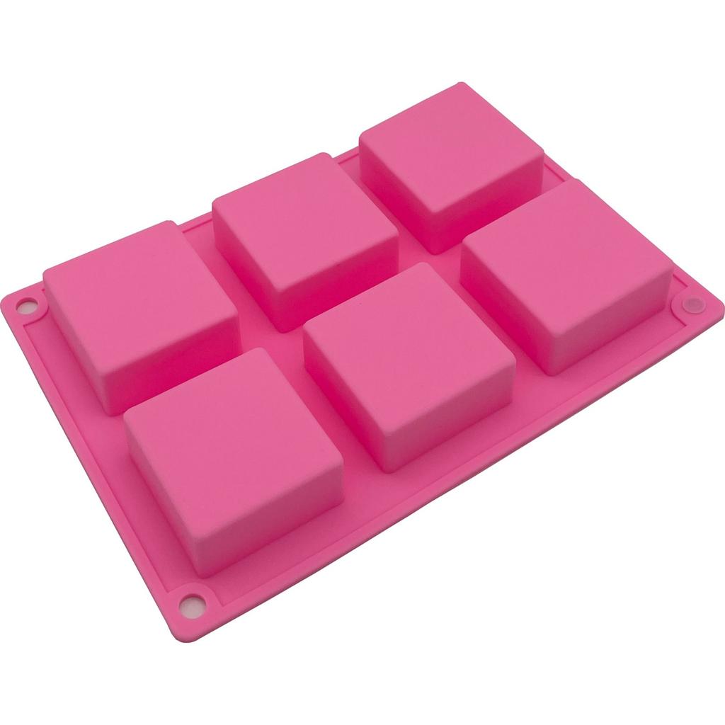 2 Pieces Square Soap Mold Small Silicone Chocolate Making Tool Multifunction Silicon Cake Mould Square Candy Tray
