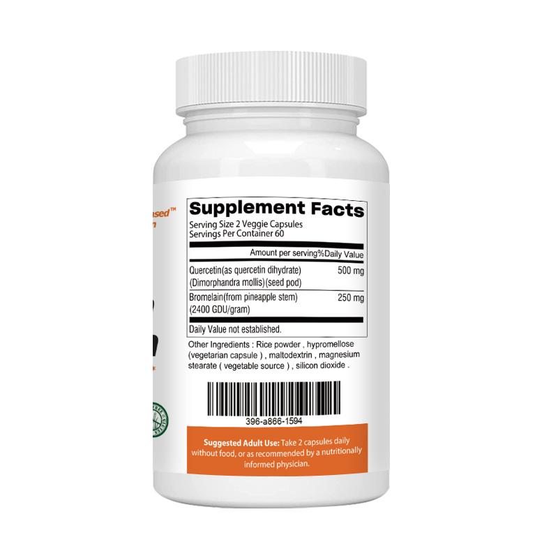 Pslalae Is Rich In Quercetin, Bromelain Capsules, and a Complex Plant Extract Formula; Suitable for Daily Care for Adults.