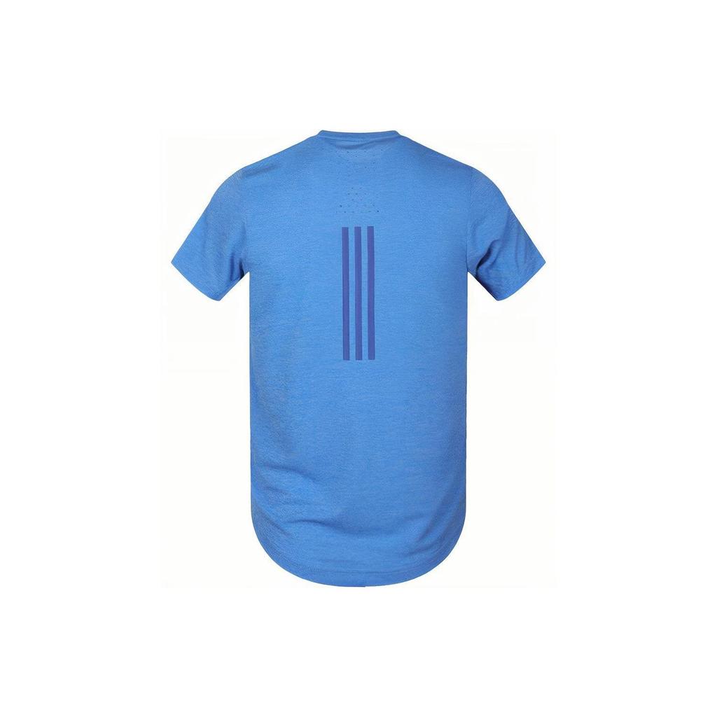 Adidas T Shirts Men's Blue Crew Neck Moderate Straight Fit FL8582