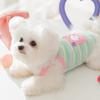 Spring and Summer New Breathable Dog Clothes Cute Color Striped Traction Camisole