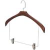 Trousers Holder And Coat Rack Clothes Hanger With Pant Clip Garments Holder For Heavy Jackets And Delicate Dresses