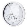 Round Weather Station Aluminum Alloy Mechanical Movement Wall Hanging Thermometer Barometer Hygrometer for Indoor
