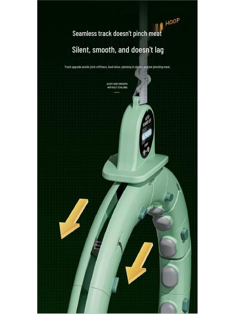 Inteligentne liczenie Hula Hoop: Damski Cichy, Odpinany, Nieopadający Design do Redukcji Tkanki Tłuszczowej na Brzuchu