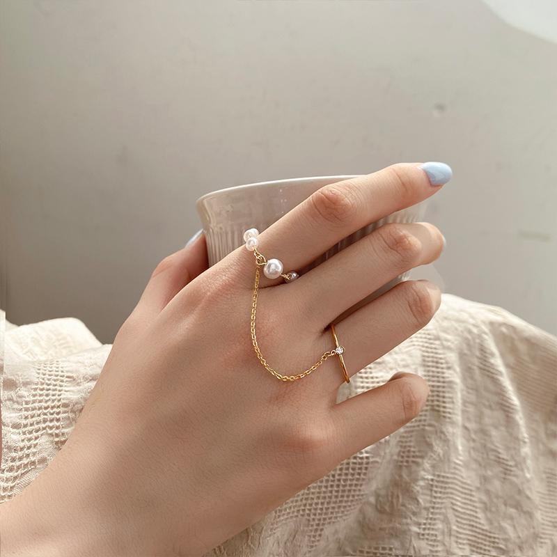 IF ME Personalized Butterfly Snake Ring Set Gold Silver Chain Ring for Women Accessories Jewelry