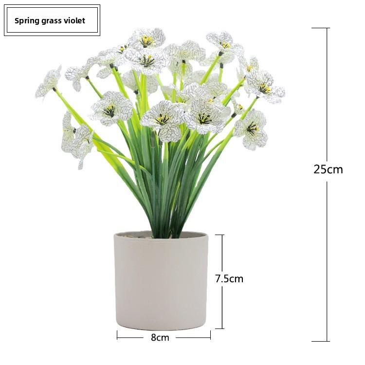 

Artificial Flower Matthiola Incana Silk Screen Print For Home Garden Decor With Plastic Material