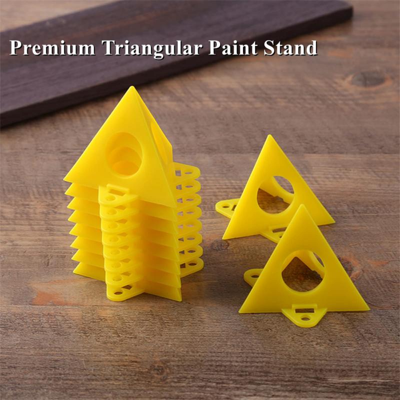 10pcs Woodworking Paint Rack Tool Set Carpenter Paint Spray Rack Pyramid Bracket Mini Painting Auxiliary Triangular Paint Stands