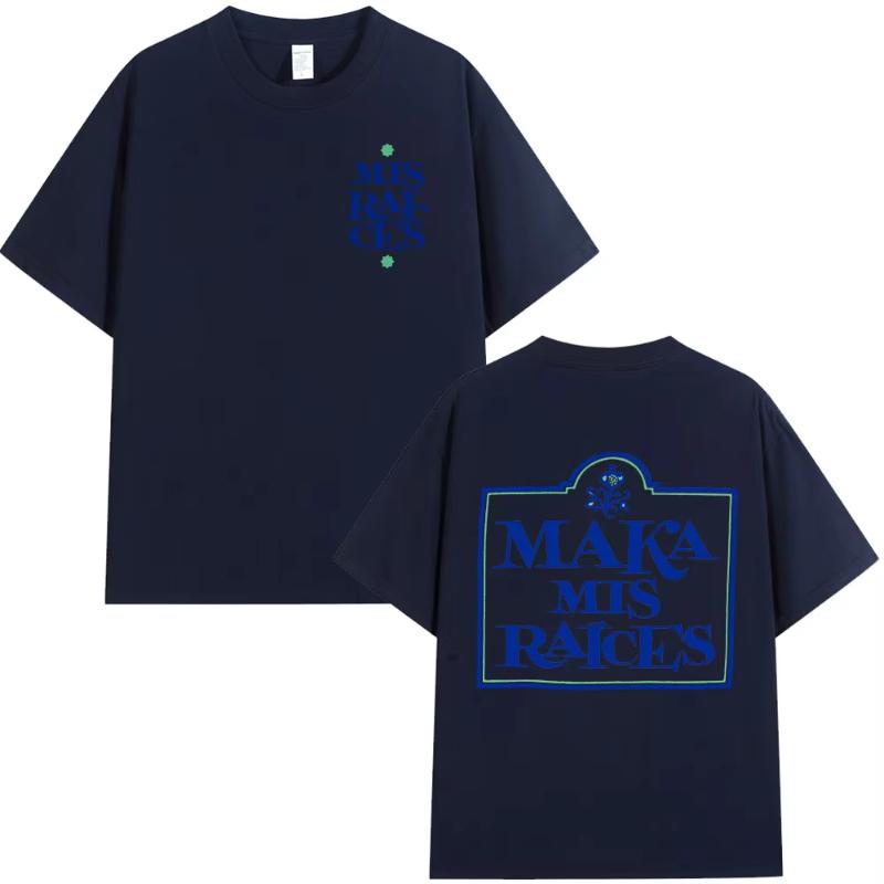 

Rapper Maka Mis Raíces 2025 Tour Merch T Shirts Unisex Women Fashion Vintage Tshirt Casual Cotton Short Sleeve T Shirt Streetwear S