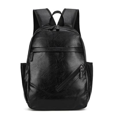 Li Shen Men's Business Laptop PU Leather Backpack