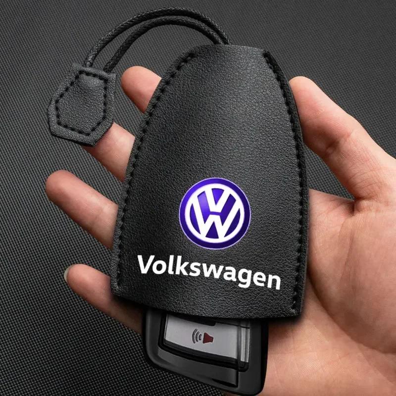 2025 Hot B6 For Volkswagen PU Car Remote Key Case Cover Shell Keychain Protect For Volkswagen Tharu R Polo T5 GTI Tiguan Passat