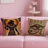 classic myth theme Anubis Cushion Cover Soft & Easy-Wash Pillow Case – Versatile for Couch, Bed, Travel and Office