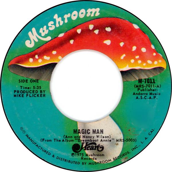 

7inch Record HEART - Magic Man M7011 Mushroom Record 1975 US Rock Used
