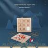 Brangdy 2-in-1 Wooden Number Puzzle & Board Game Set