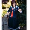 New Halloween Costume Cosplay Anime Danganronpa Dangan-Ronpa 2 Toko Fukawa School Uniform With Wig Glasses