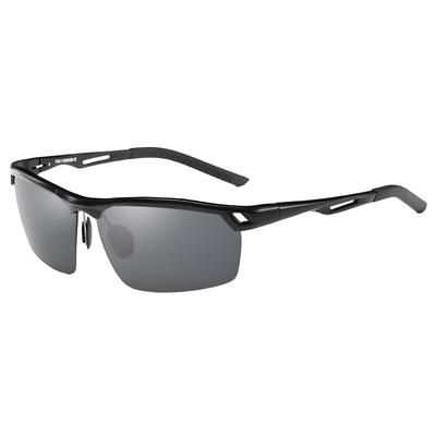 Photochromic TAC Polarized UV400 Square Metal Adjustable Nose B1481 [FEISEDY] Sunglasses, Lenses, Protection, Men's, Shape, Frame, Pads, Sporty,