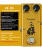 Compact Electric Guitar Effects Pedal: Overdrive, Distortion, Tremolo, Delay, Chorus, Reverb