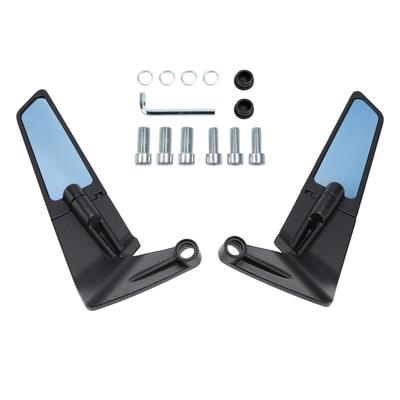 Rearview Winglet Mirrors Pair Blue For Yamaha MT-07 MT-09 / SP MT-10 2016-2024