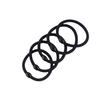 Durable Black Elastic Hair Tie - Seamless, Thick & Thin Options