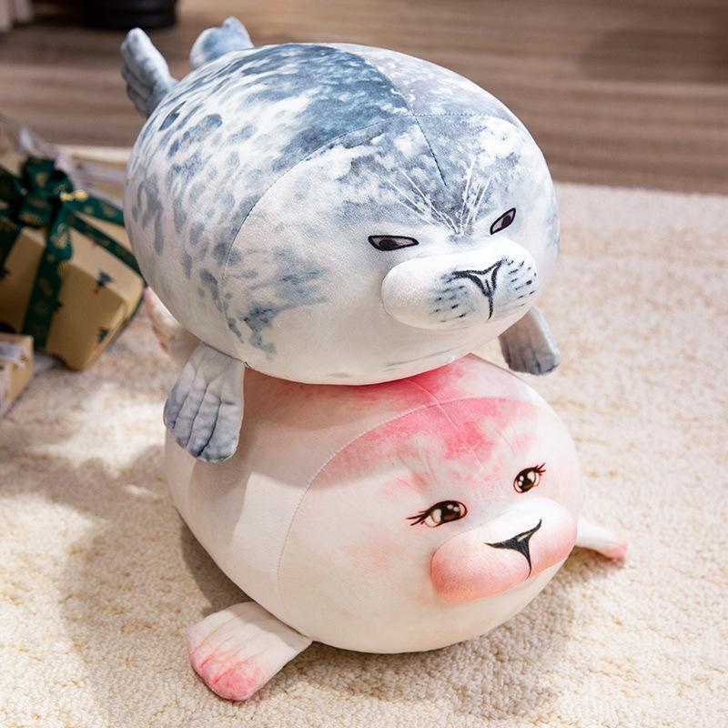 Simulated Cute Seal Plush Toy Doll Marine Animals Sleeping Pillow Plush Doll Holiday Gift