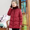 KaBaFei Women's Mid-Length Down Coat with Real Fur Collar