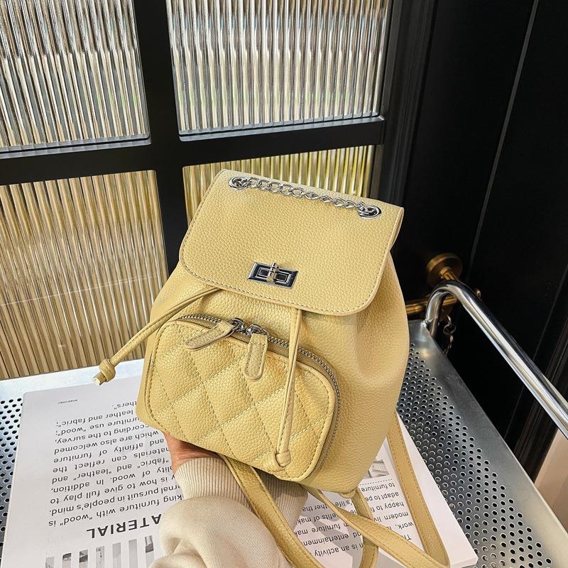 Premium texture casual backpack bag women's new fashion versatile travel mini backpack