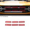Front Grille Inserts Mesh Grill Cover Trim For Ford Bronco 2021+ Red Accessories