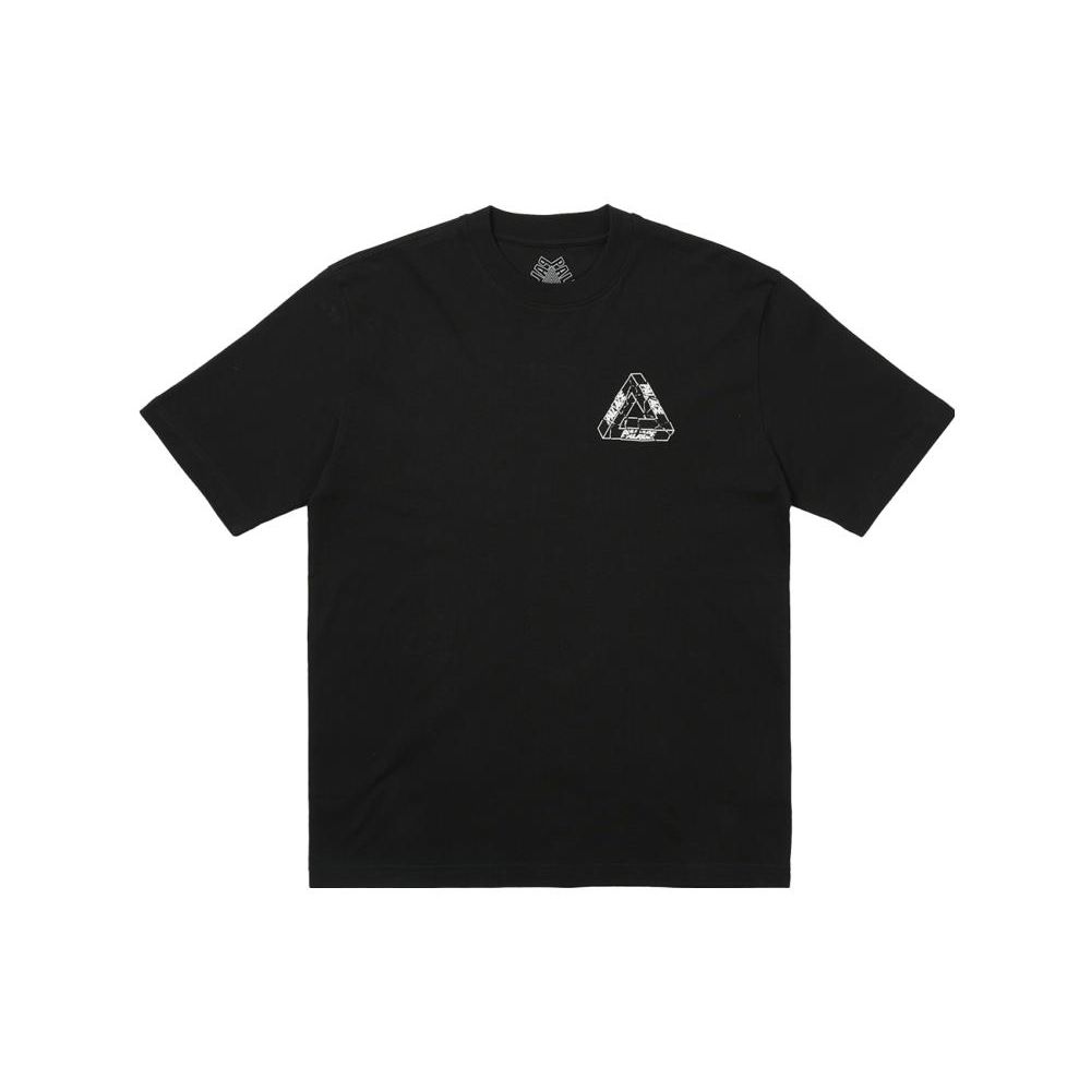 Palace Tri-Ripped T-Shirt Black Unisex Tops P25TS022