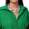 Exaggerated Long Chain Necklace Geometry Fashion Jewelry on The Neck Chunky Necklace  Gift