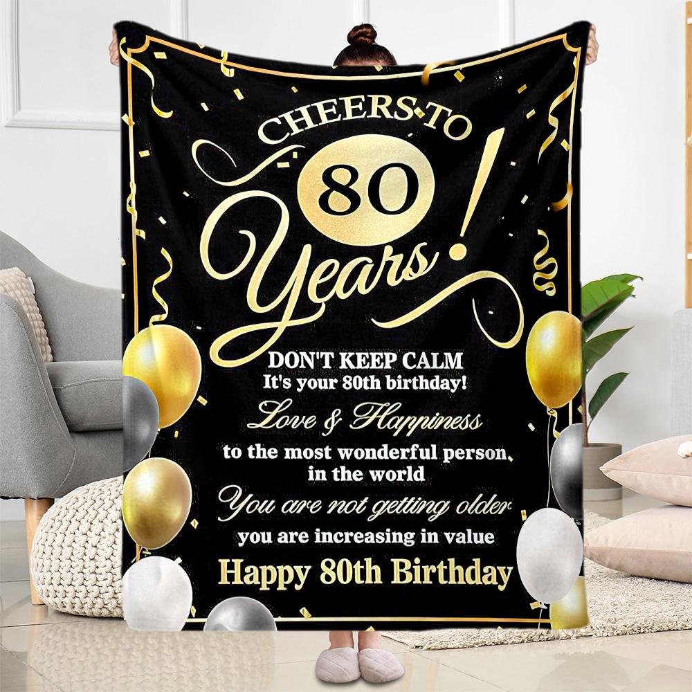 70th Birthday Celebration flannel,Lightweight,Flannel Blanket,Comfortable Blanket, Sofa Blanket, gift blankets,Holiday gift blanket Blankets