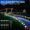 30LED Solar Bubble Ball Rasenlichter Wasserdichte Solar-Wegbeleuchtung Lichterkette für Außen Garten Terrassen Wegbeleuchtung Dekoration