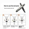 Universal Screw and Wire Extractor: Tapered Tap for Stripped, Rusted, or Broken Threads