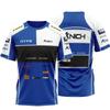 New Dominant Men 3D Printed Team Motorcycle Superbike Off-road T-shirt Men's Quick Dry Breathable Crewneck Jersey