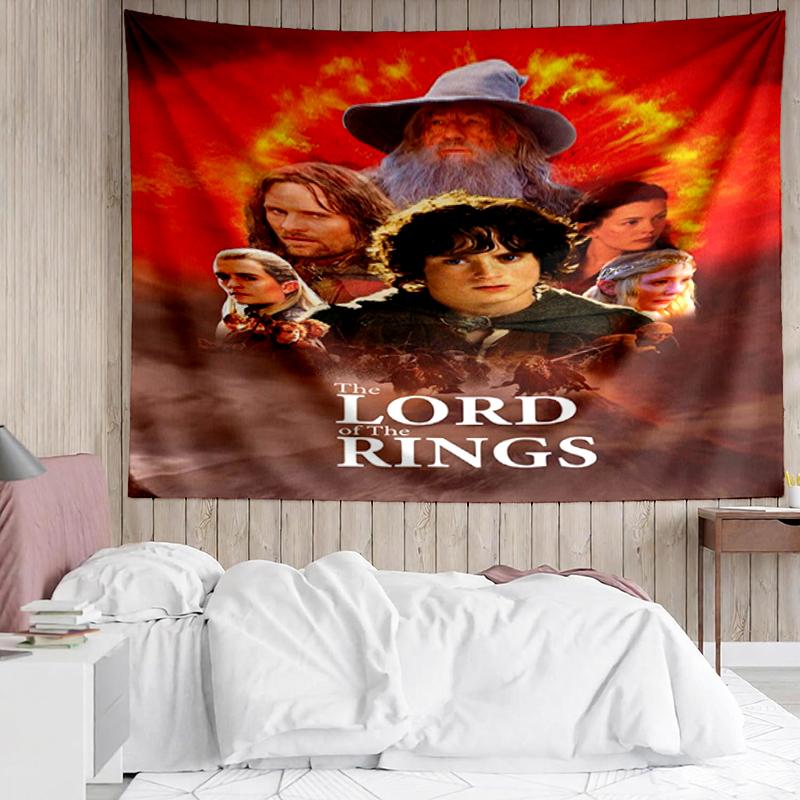 The Lord of the Rings Print Tapestry, Backdrop, Easy Setup, Ideal for Bedroom, Office & Living Room, with Aesthetic Wall Hanging Decor.