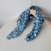 Pastoral Style Printed Silk Scarf Head Scarf Floral Kerchief Simple Scarf Hair Band  Women
