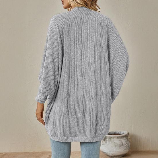 Women Batwing Sleeve Sweater Cardigan Casual Oversized Open Front Knit