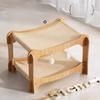 Double Layer Jute  Scratching Board Inteated  Bed Summer Resistant Durable Non Edding Multi  Claw Inding Toy